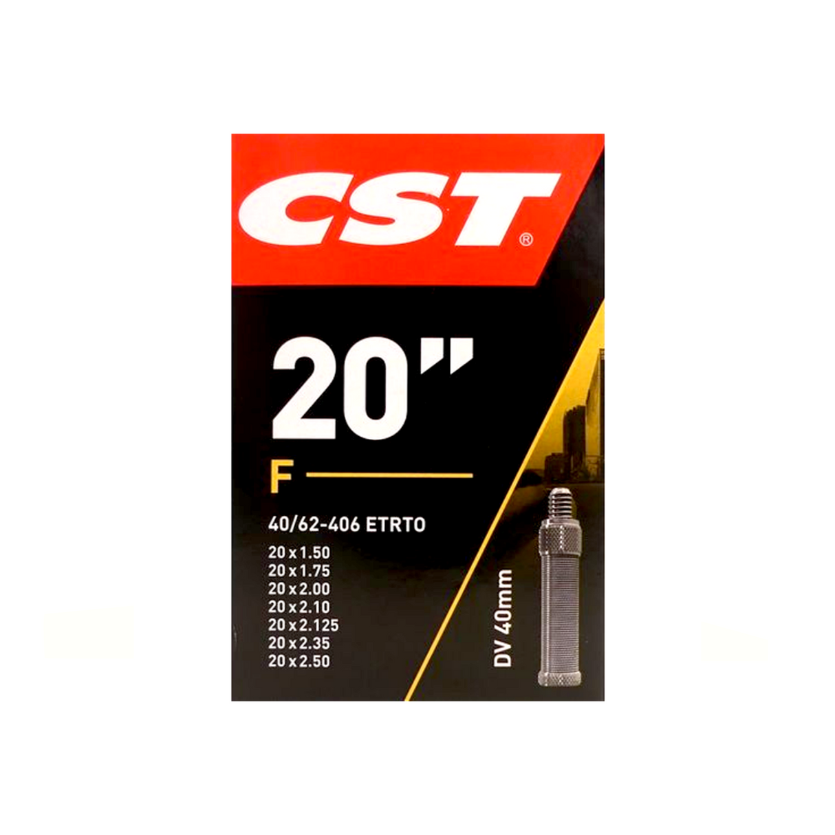 CST Binnenband 20x1.75 2 ETRTO 40 62-406 Combi, Ventiel: blitz Holland 40mm