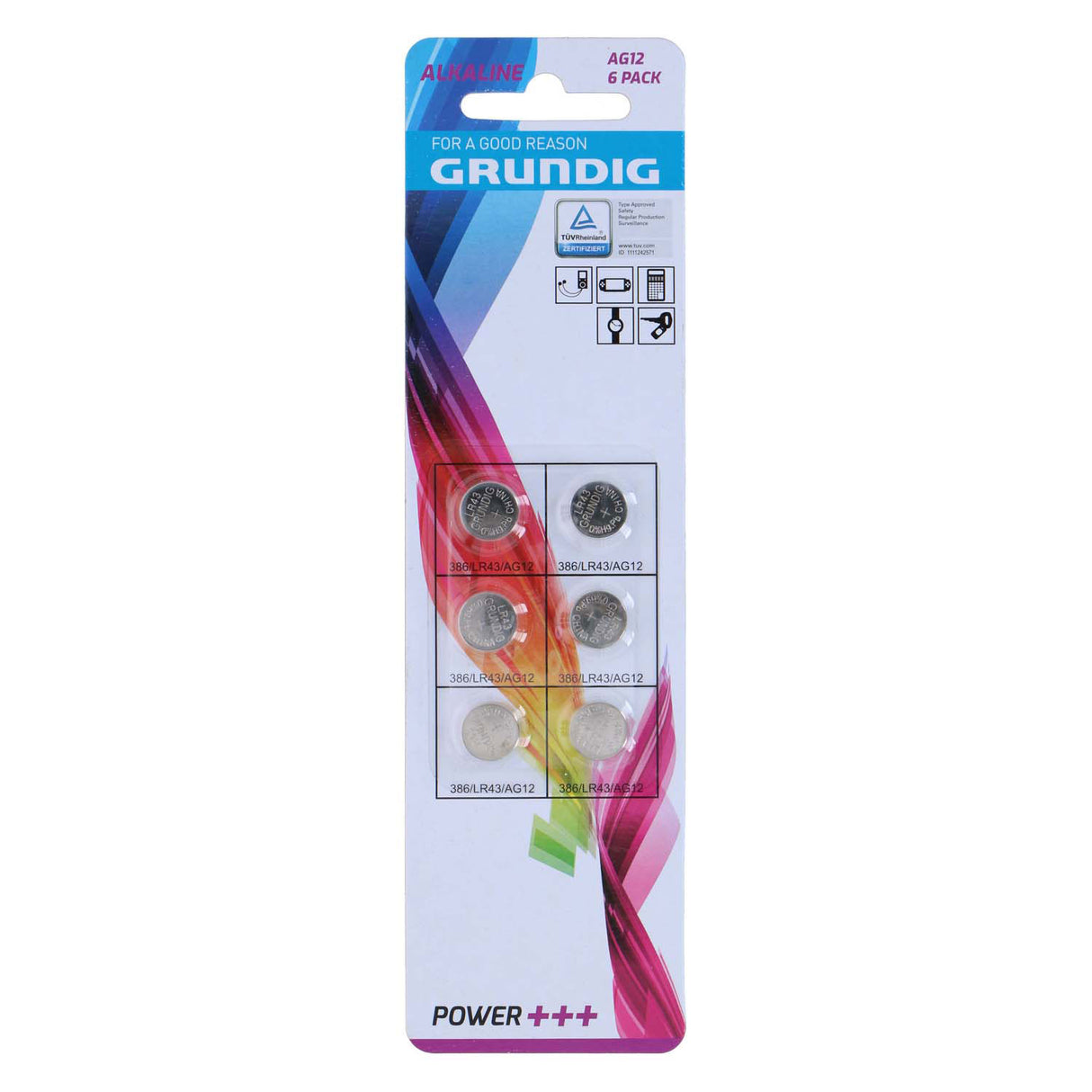 Battery button cell ag12, 6 pcs.