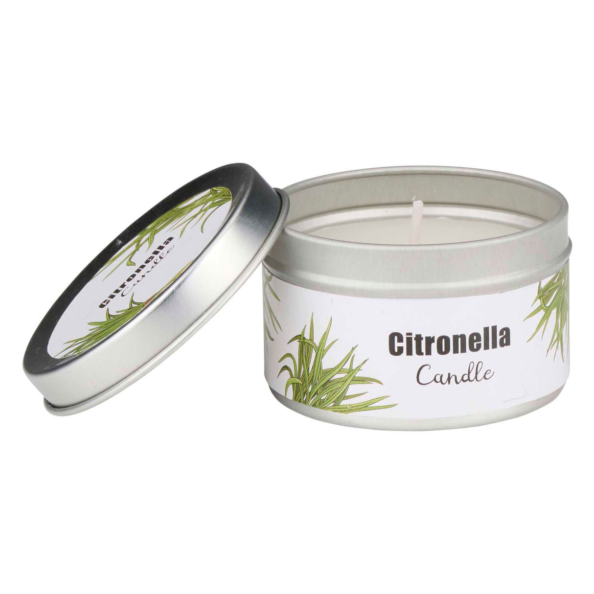 Citronella candle outside