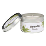 Citronella candle outside