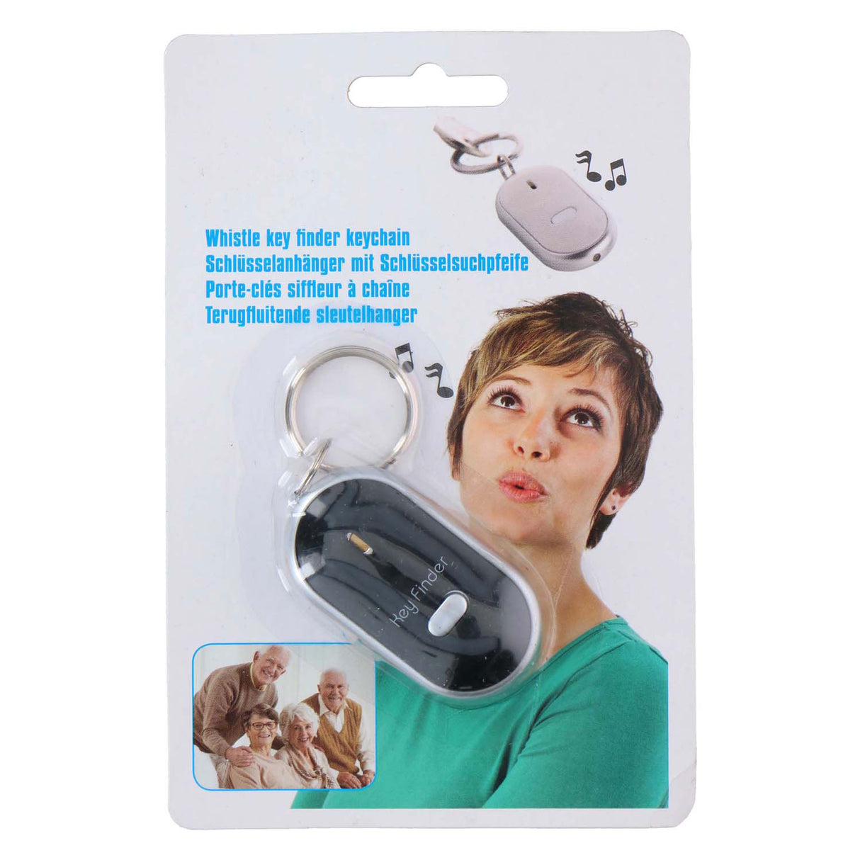 Flute key finder keychain