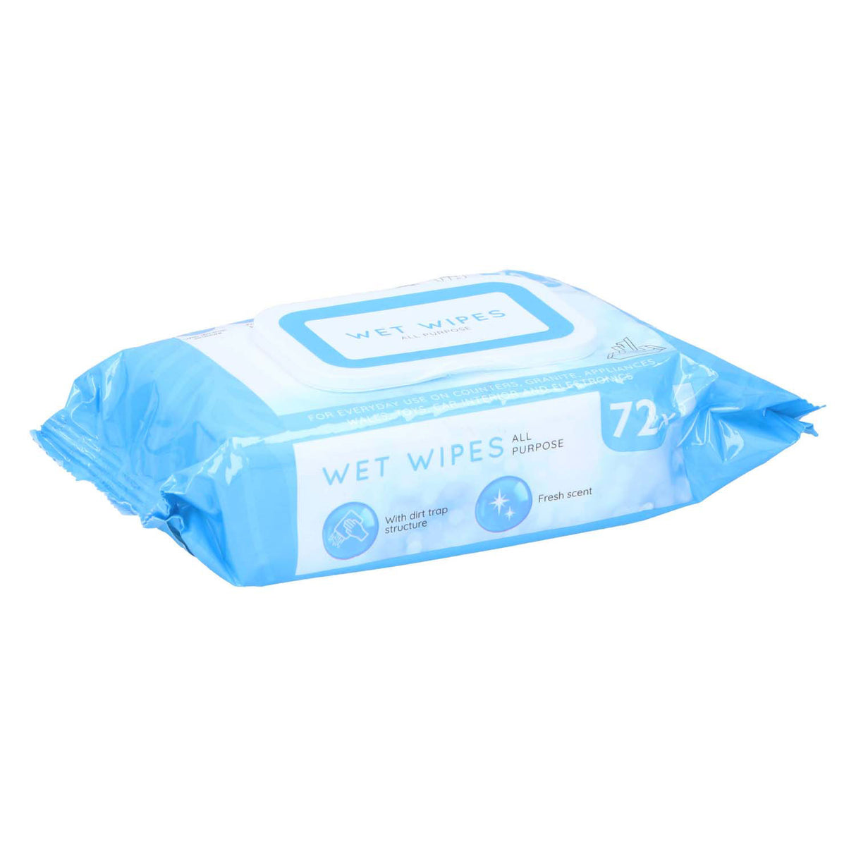 All-in-one wet cleaning wipes, 72pcs.