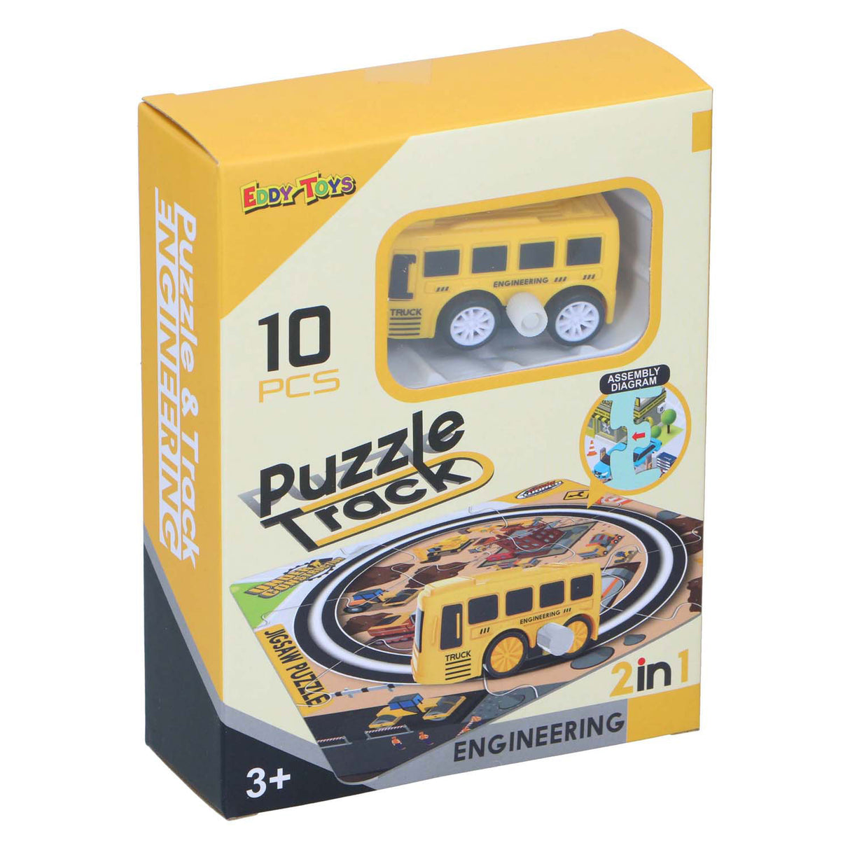 2-an-1 Streck Puzzel mat Auto, 9 Stéck.