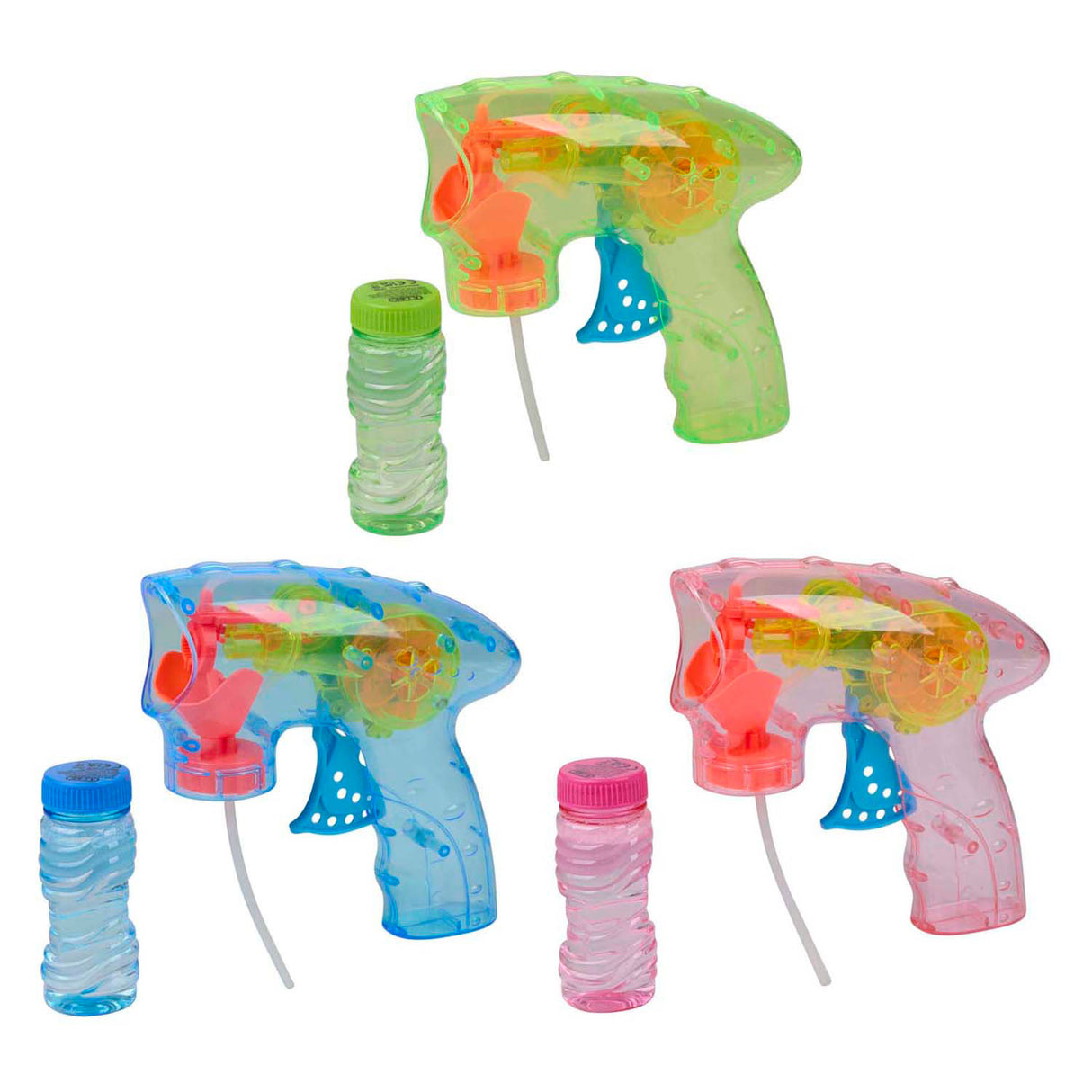 Bubble gun with light