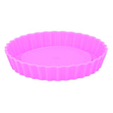 Silicone baking mold round, 4 pcs