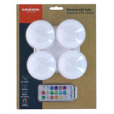 Color-changing wireless LED lamp, set of 4
