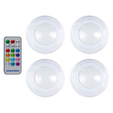 Color-changing wireless LED lamp, set of 4