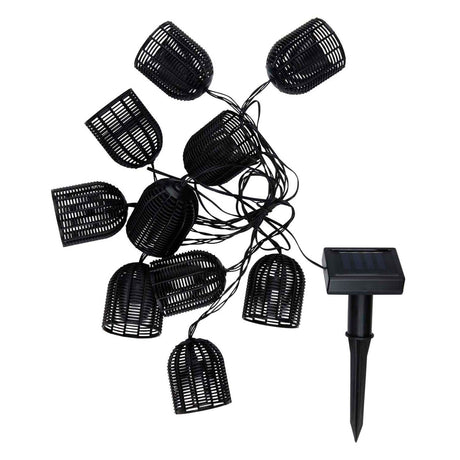 Solar light cord black, 420cm