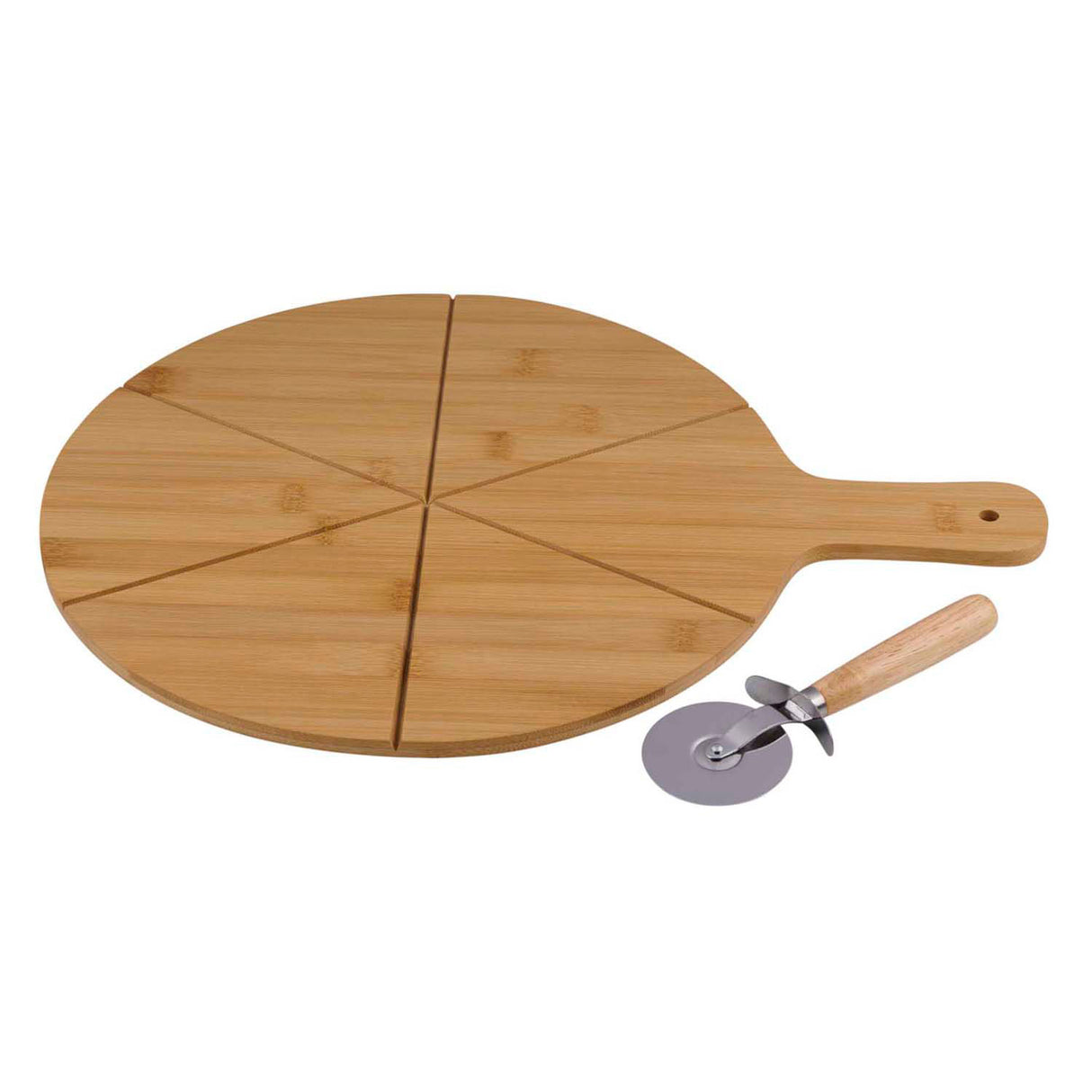 Alpina pizzabrett og pizzakutter, 2 stk.