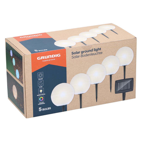 Solar garden lights, 5 pcs.