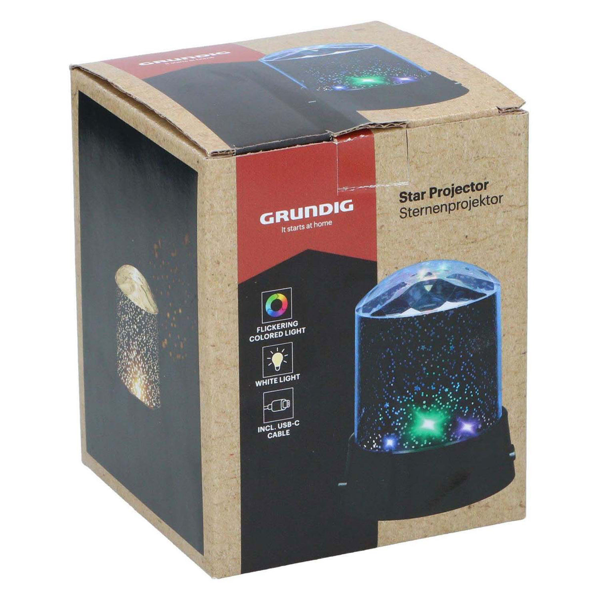 Grundig star projector lamp with USB-C
