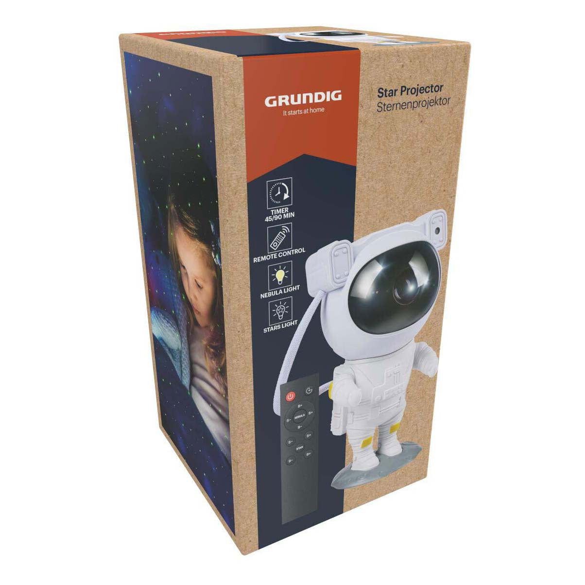 Grundig star projector astronaut with remote control