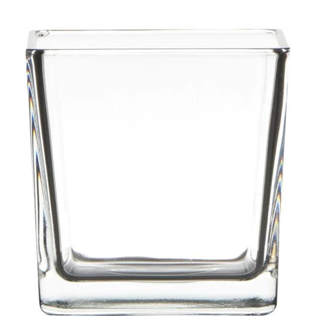 Øse glasvase terning 10x10x10cm