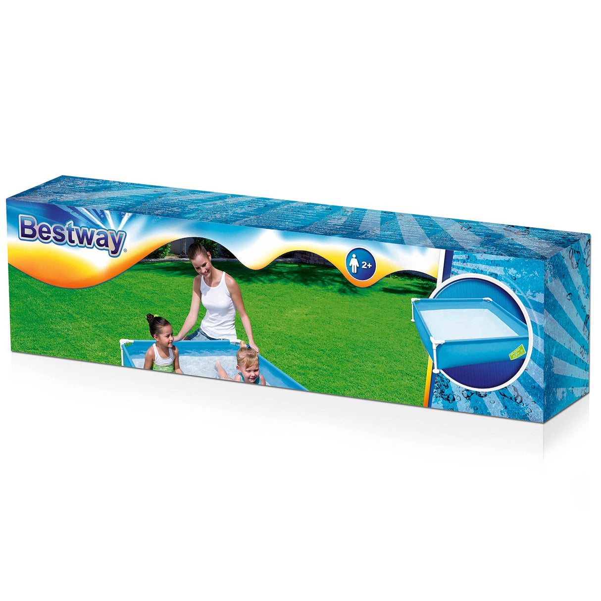 Bestway zwembad met stalen frame, 122x122x30,5 cm