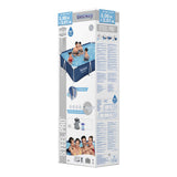 Ocelový bazénový bazén Bestway set obdélník, 300 cm