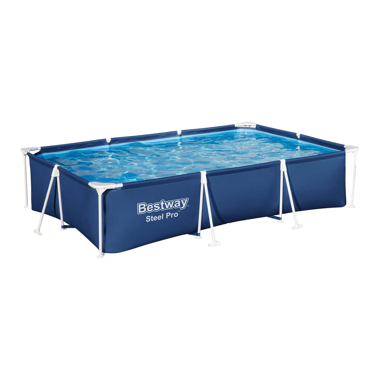 Ocelový bazénový bazén Bestway set obdélník, 300 cm
