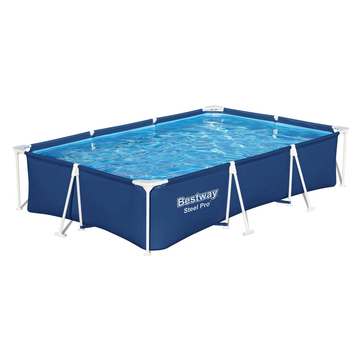 Ocelový bazénový bazén Bestway set obdélník, 300 cm