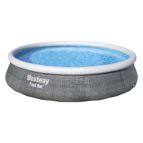 Bestway swimming pool fast set set round rattan, 396cm