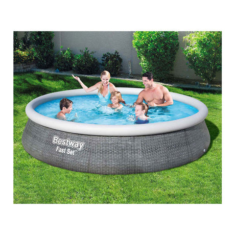 Bestway swimming pool fast set set round rattan, 396cm