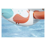 Bestway bota de bebê confortável push com guarda-sol UV