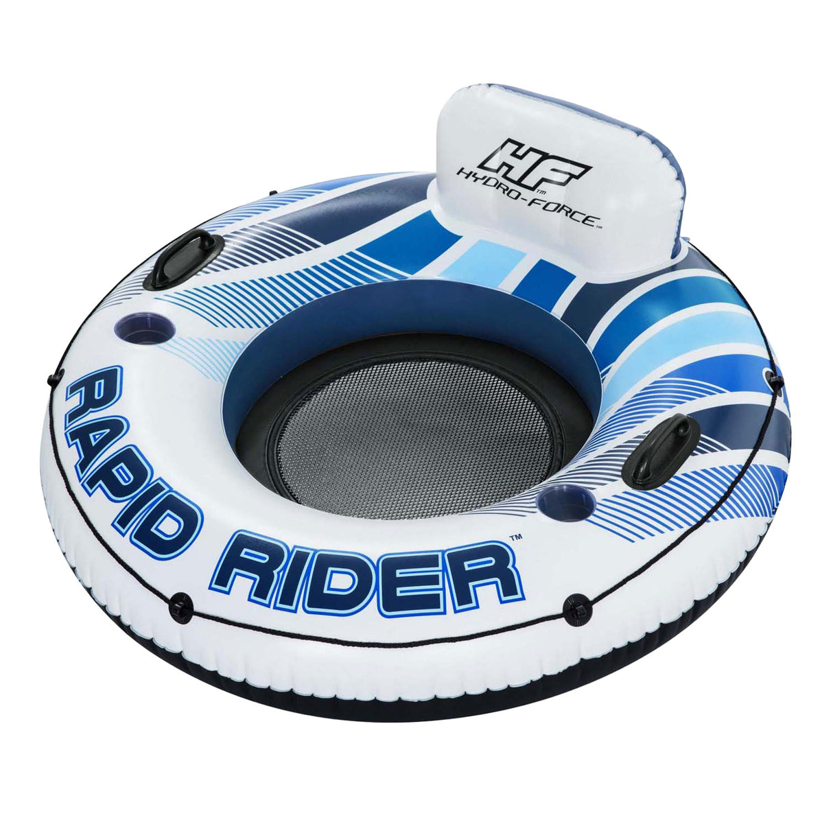 Bestway hydro force rapid rider single tube zwemring, 122cm