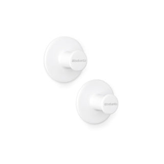 Brabantia renew towel hooks, set of 2 - white | 2 pcs
