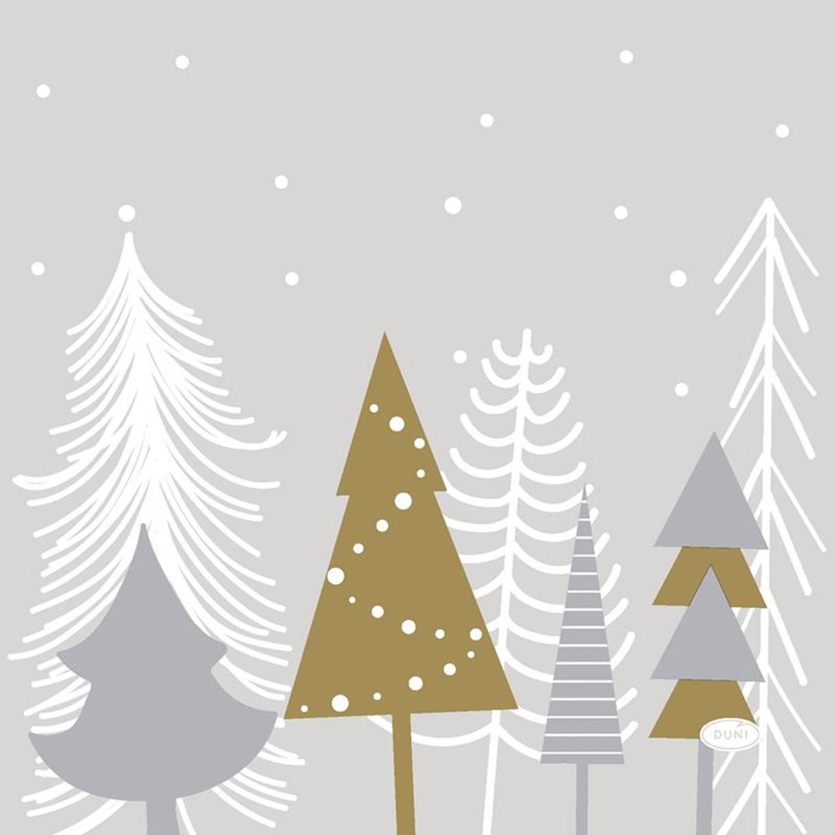 Duni napkins winter trees 33x33cm