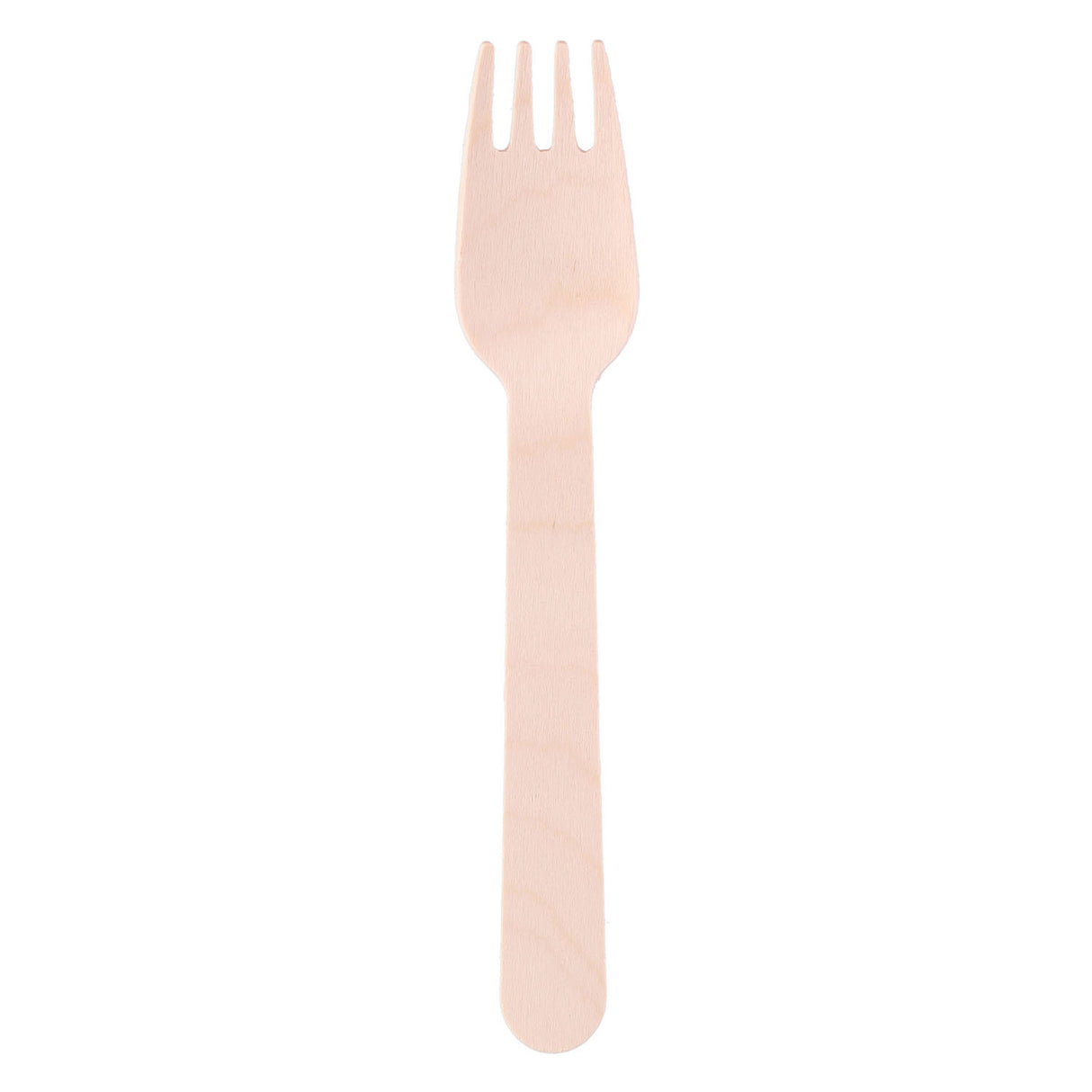 Disposable fork wood 16 cm, 50th.