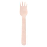 Disposable fork wood 16 cm, 50th.