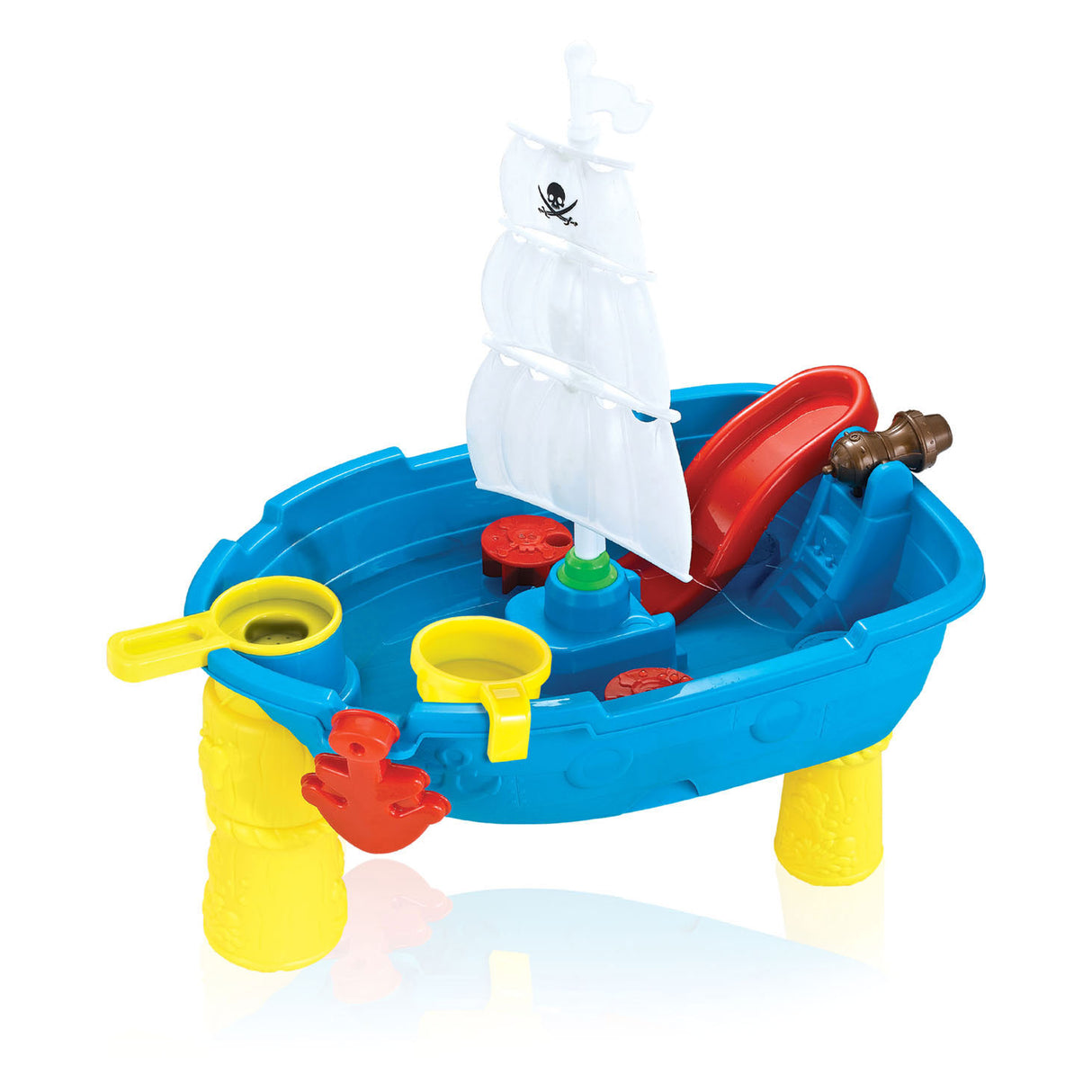 Sand and water table pirate ship, 19 pcs.
