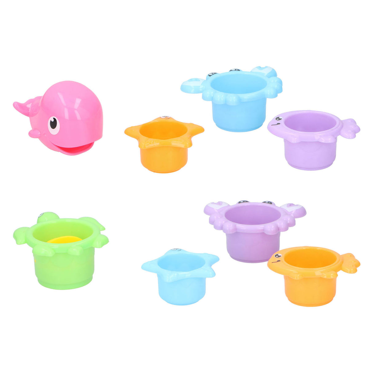 Bath Cups Animals, 4dlg.