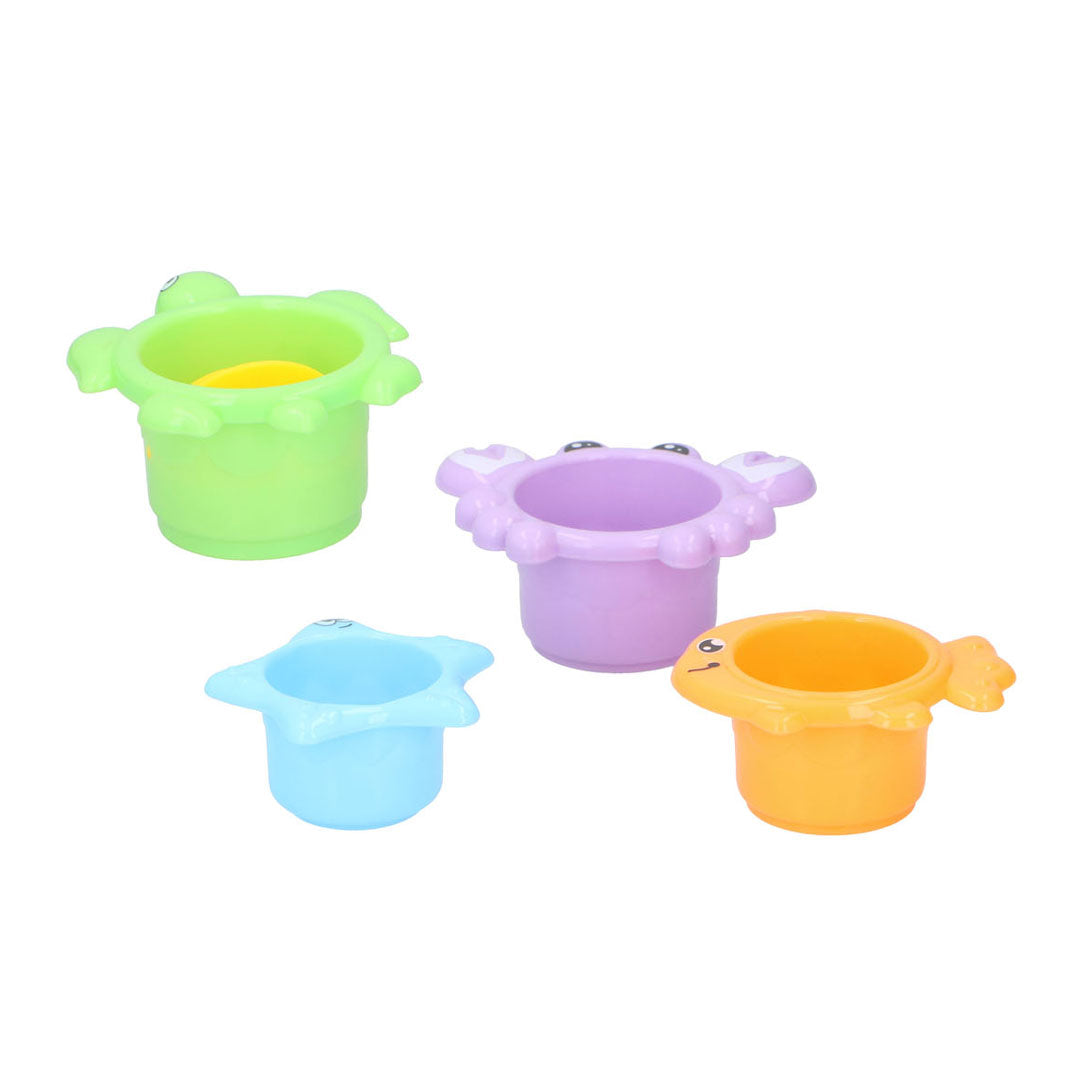 Bath Cups Animals, 4dlg.