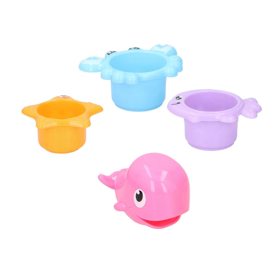 Bath Cups Animals, 4dlg.