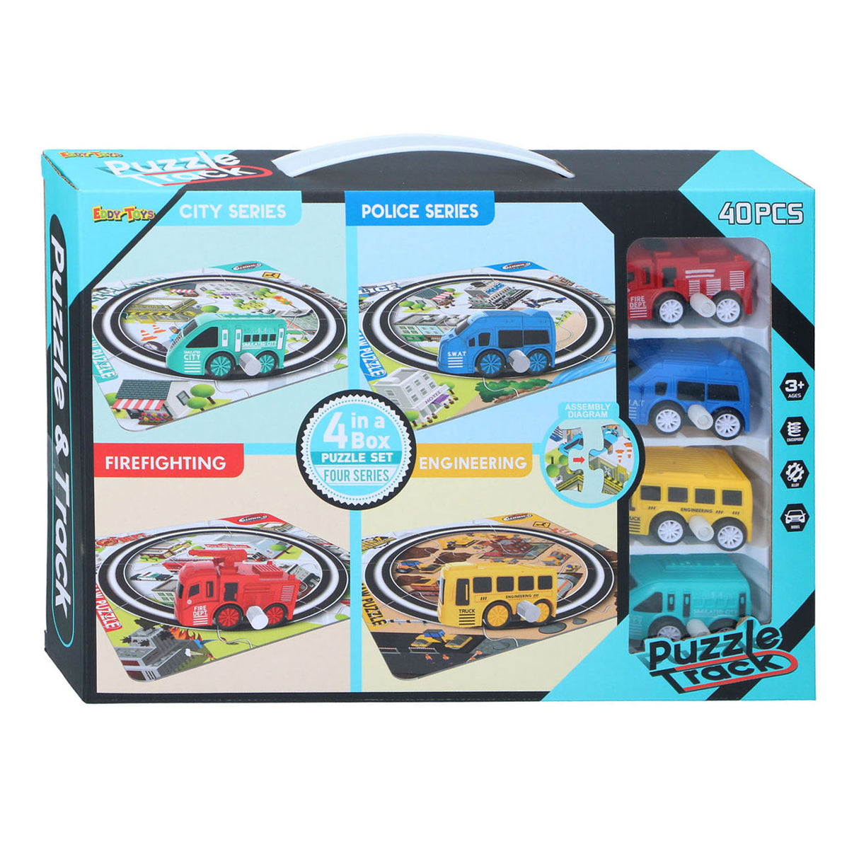 Eisebunnspuzzle Set mat Gefier, 40 Stéck.