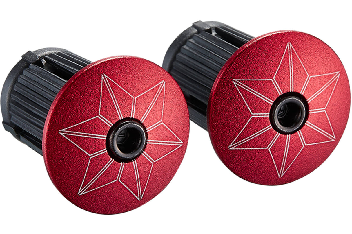 Supacaz Super Sticky Kush Star Fade Ribbon Black Rouge en aluminium Rouge rouge