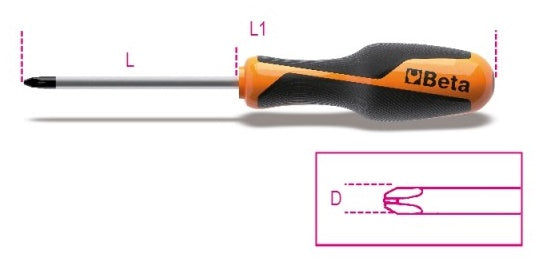 Beta 1262 Cross -head Schrauwen 2x6,0x100