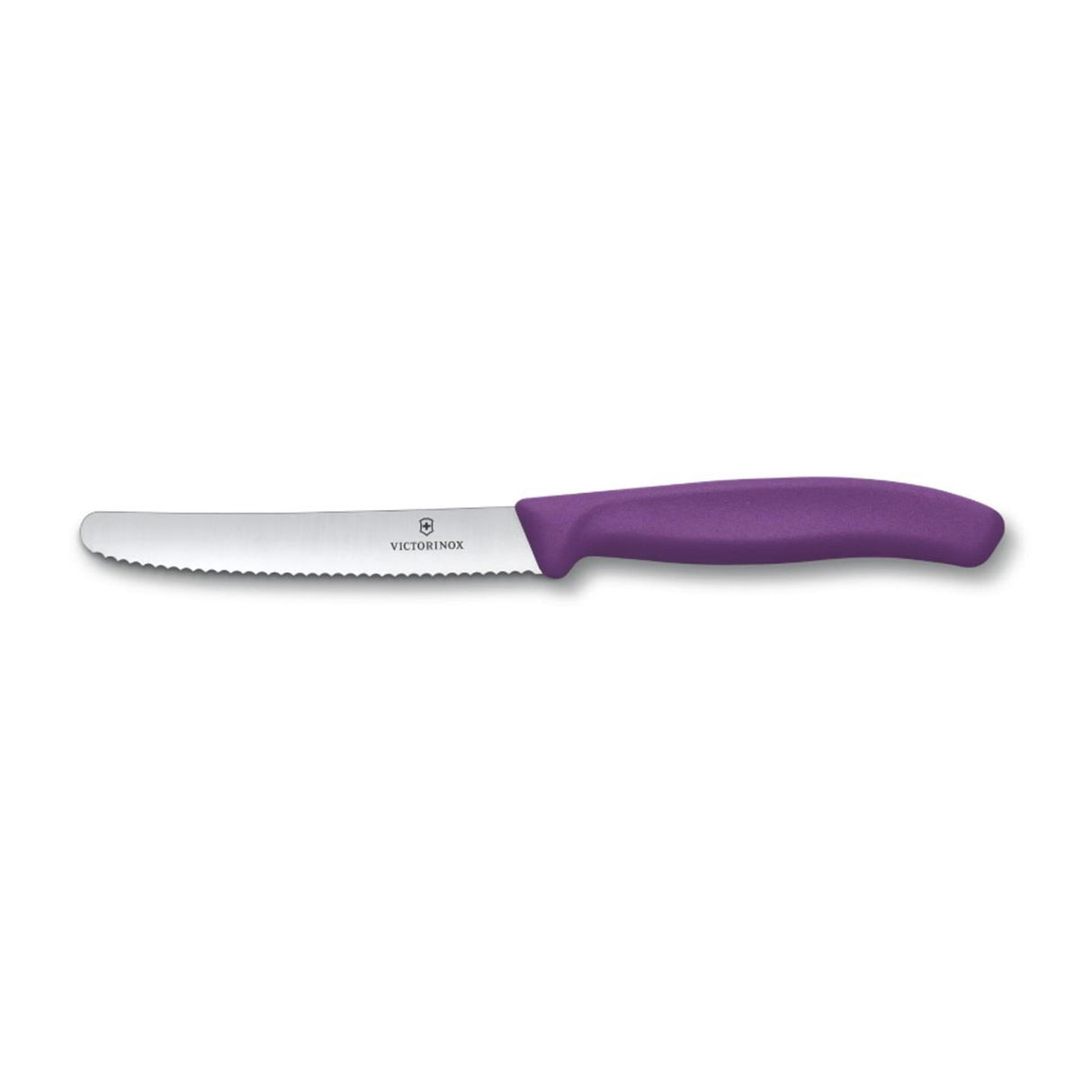 Faca de tomate Victorinox roxa serrilhada