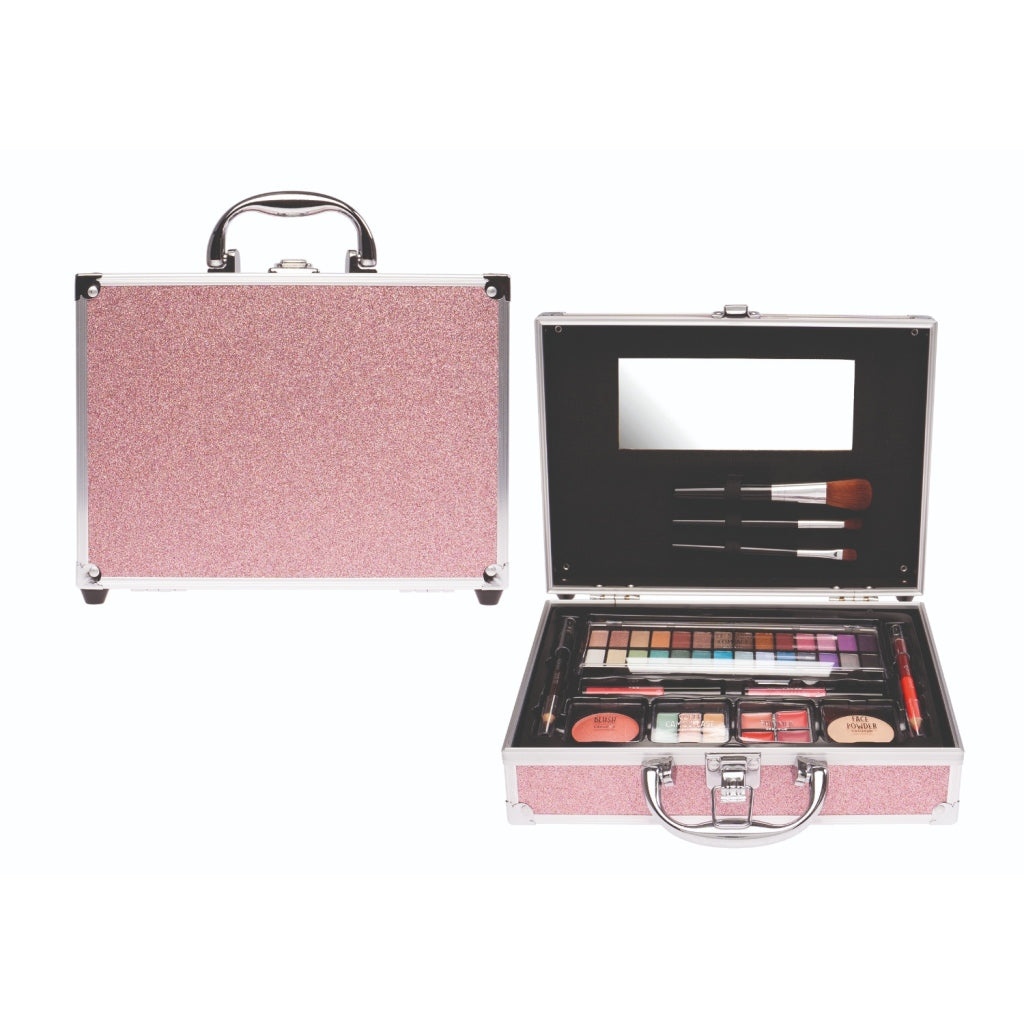 Casuelle casuelle make-up koffer glitter roze