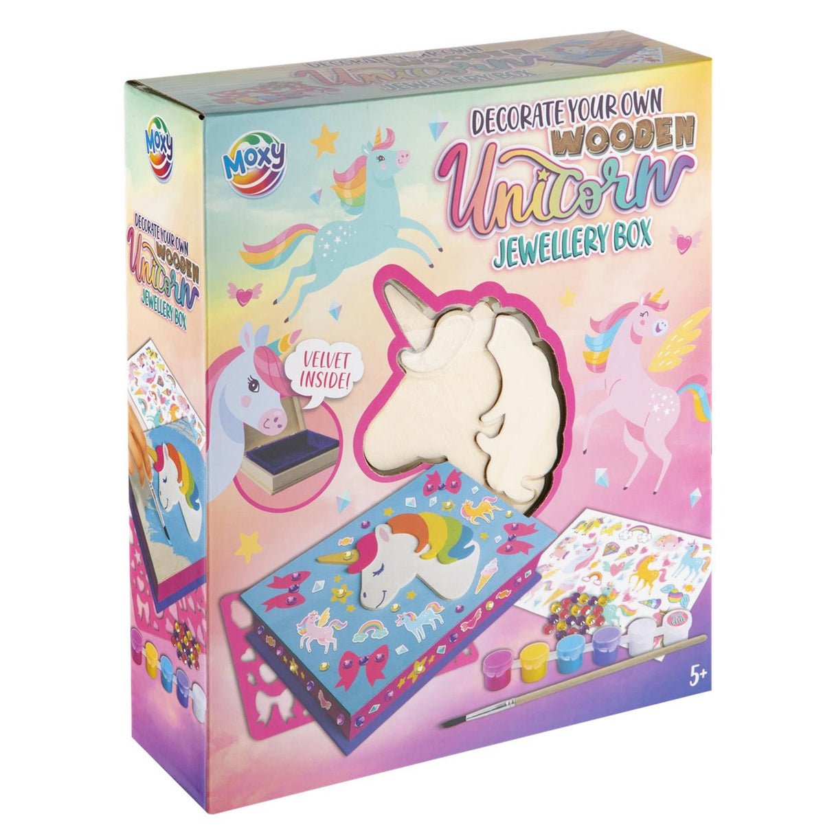 Unicorn Schmuckbox aus Holz