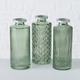 Boltze home vase adore h13cm green