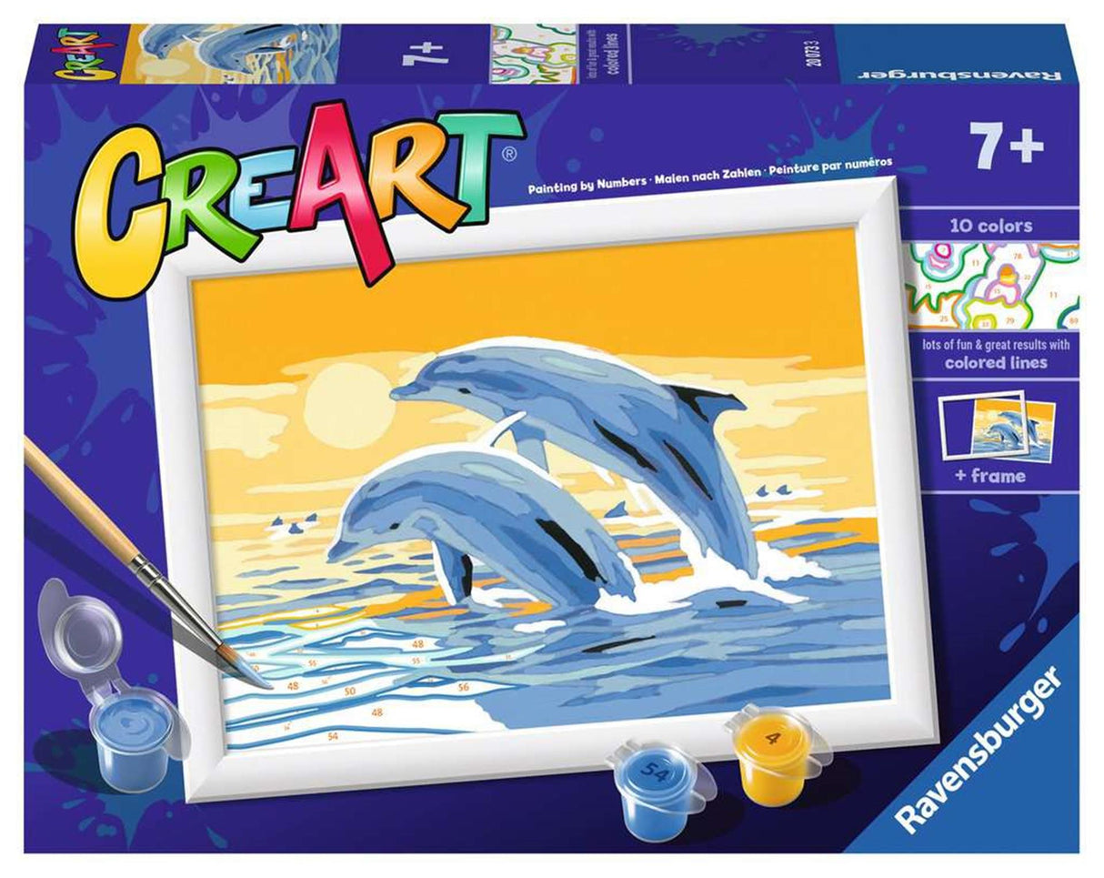 Ravensburger Crecer Malarning at Numer - Wesołych delfinów