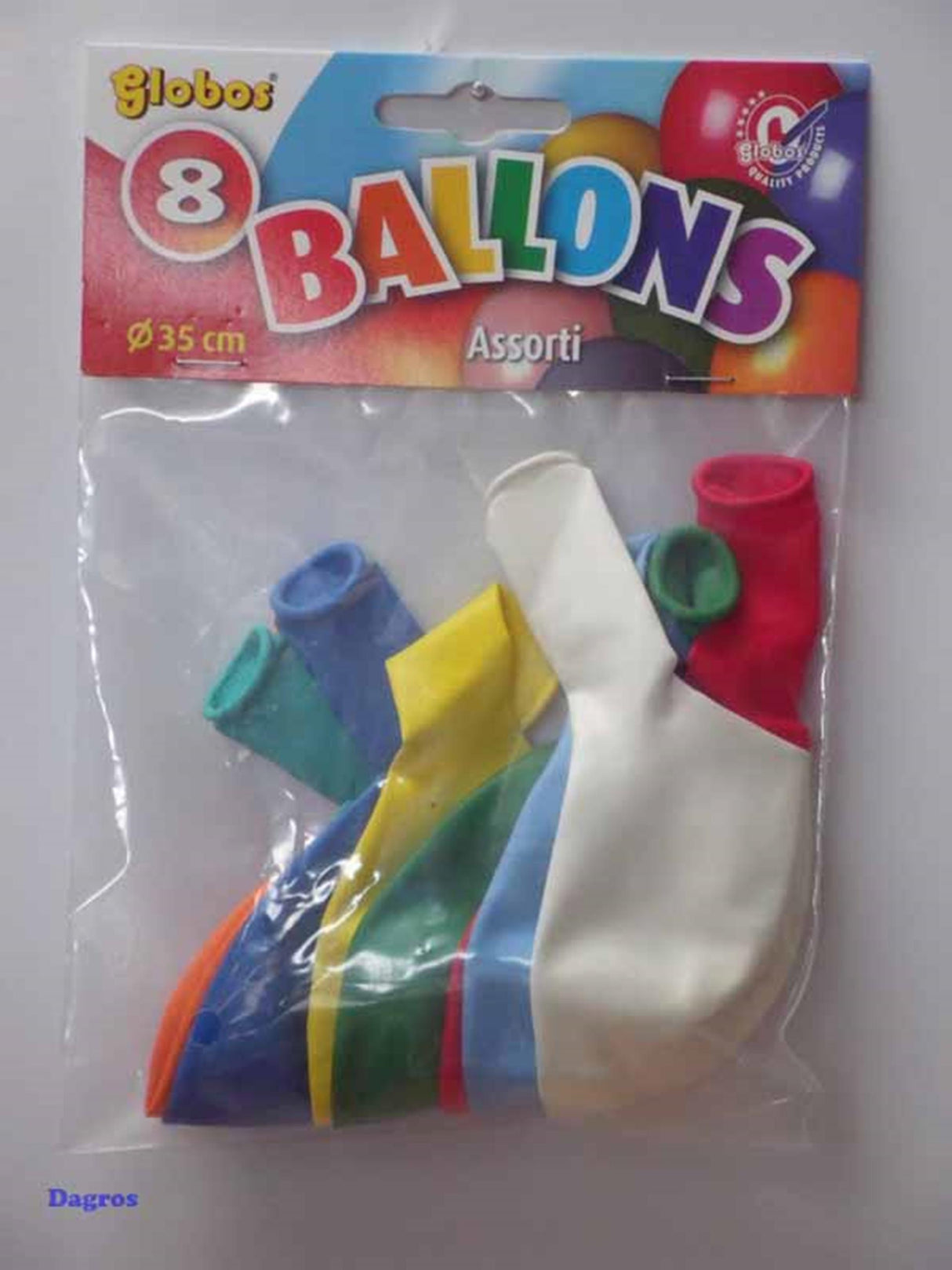 Globos super balloons mix ø35cm bag of 8s