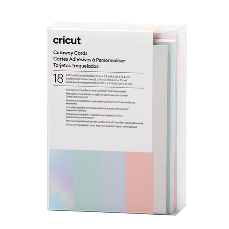 Cricut • cutaway Kaarte Pastellfarben r10