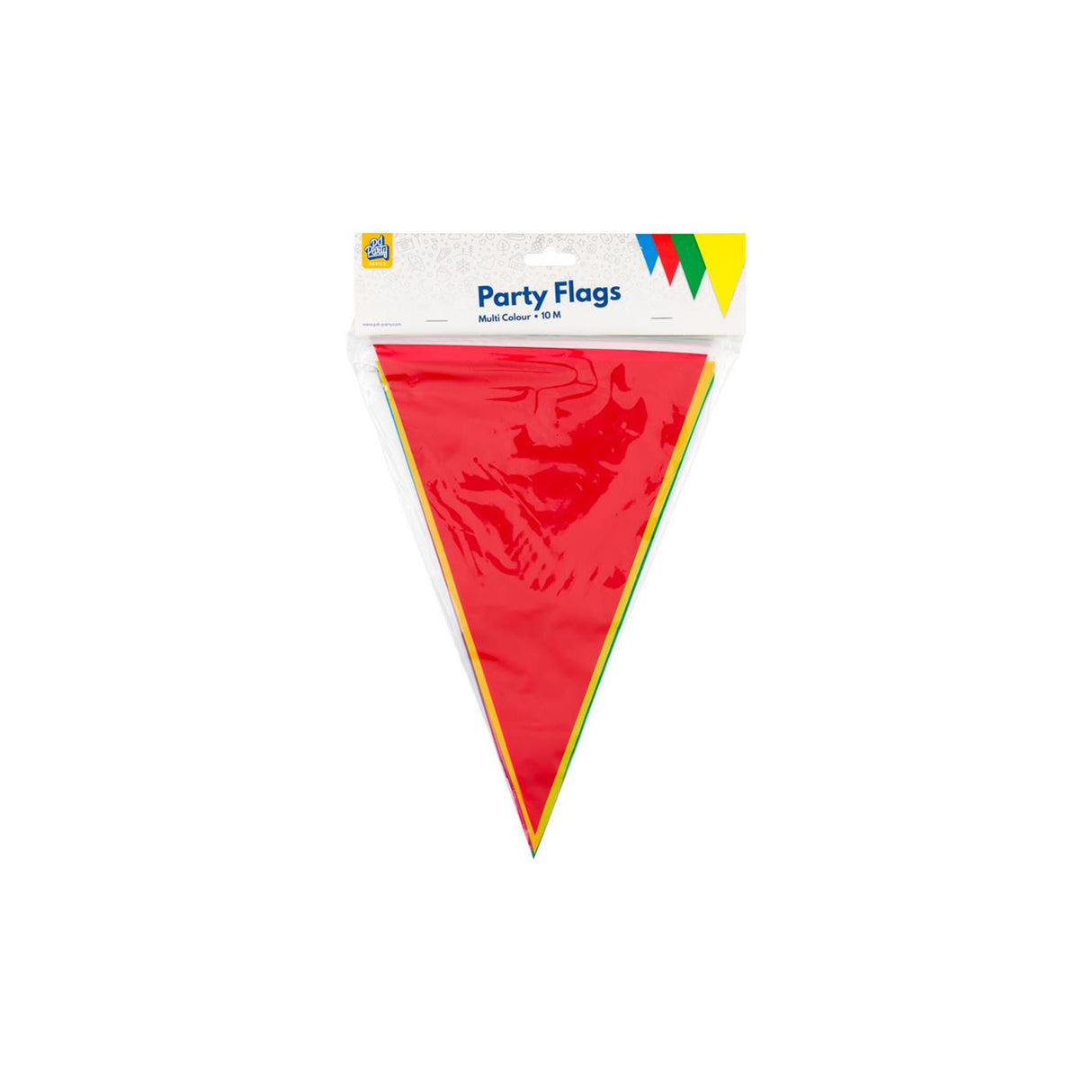 Paperdreams party vlag - multi colour 10 meter pe polyetheen