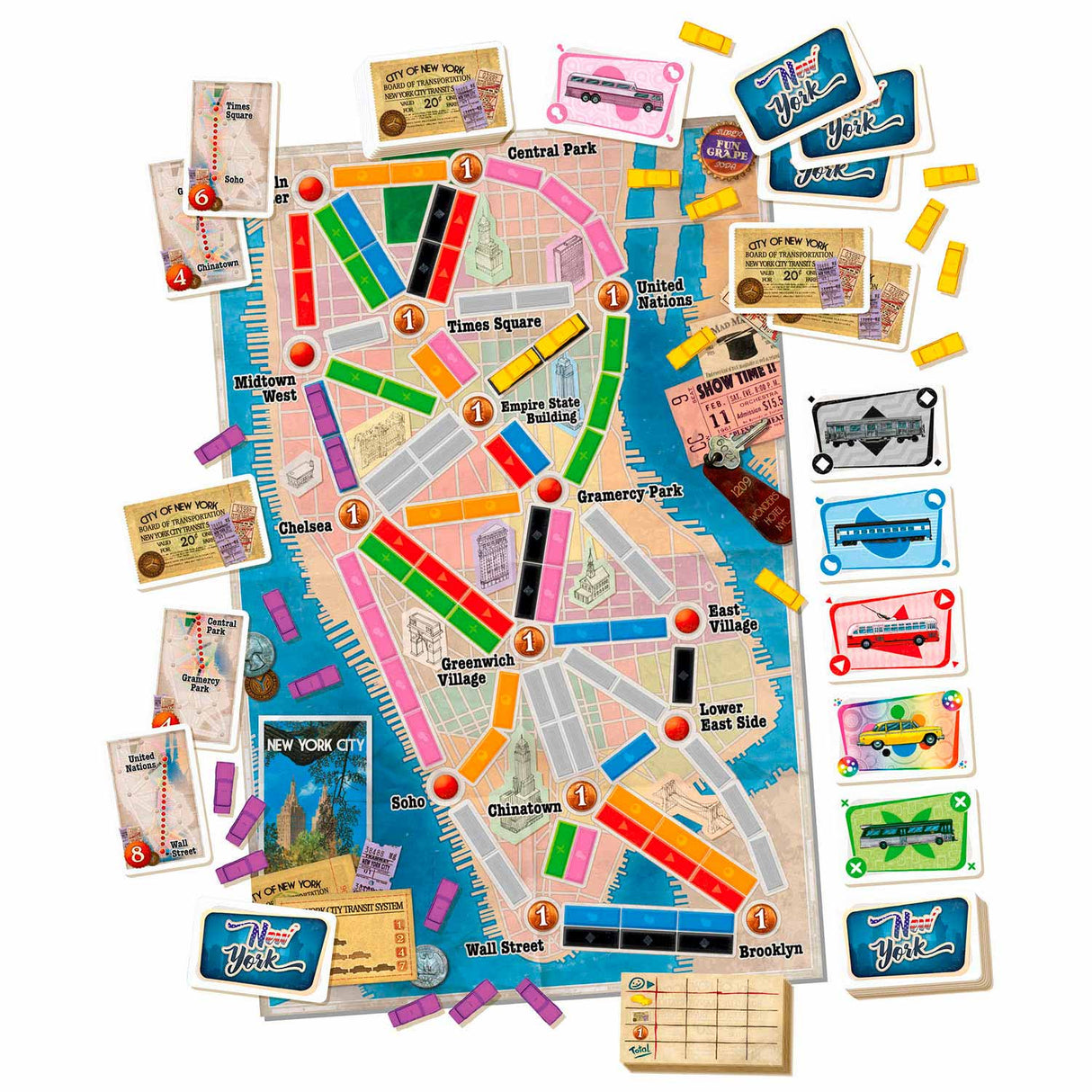 Asmodee ticket to ride york board game