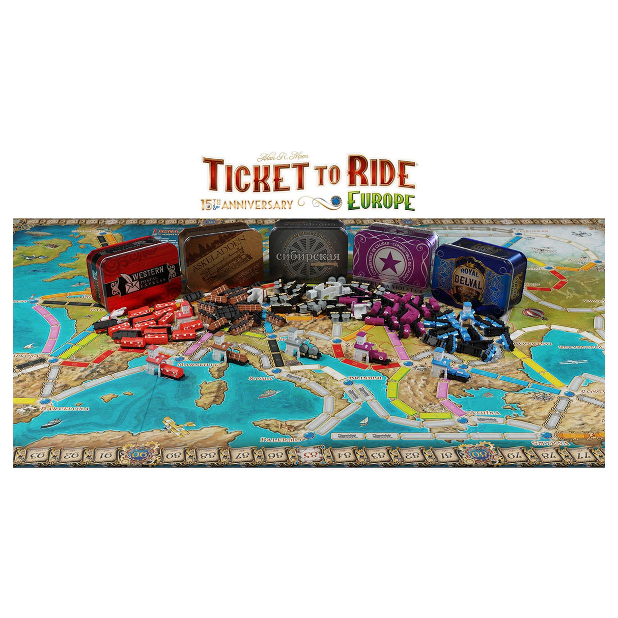 Asmodee Ticket to Ride Europe 15 -årsjubileum NL