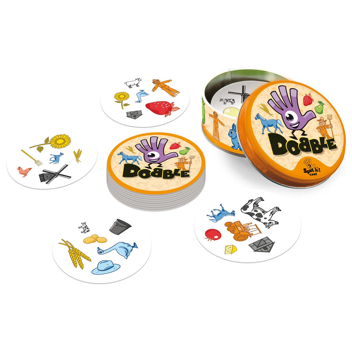 Jeu de cartes de ferme Asmodee Dobble