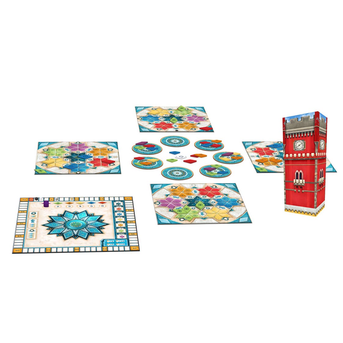 Next move games - azul summer pavilion - board game - suitable for 2-4 players