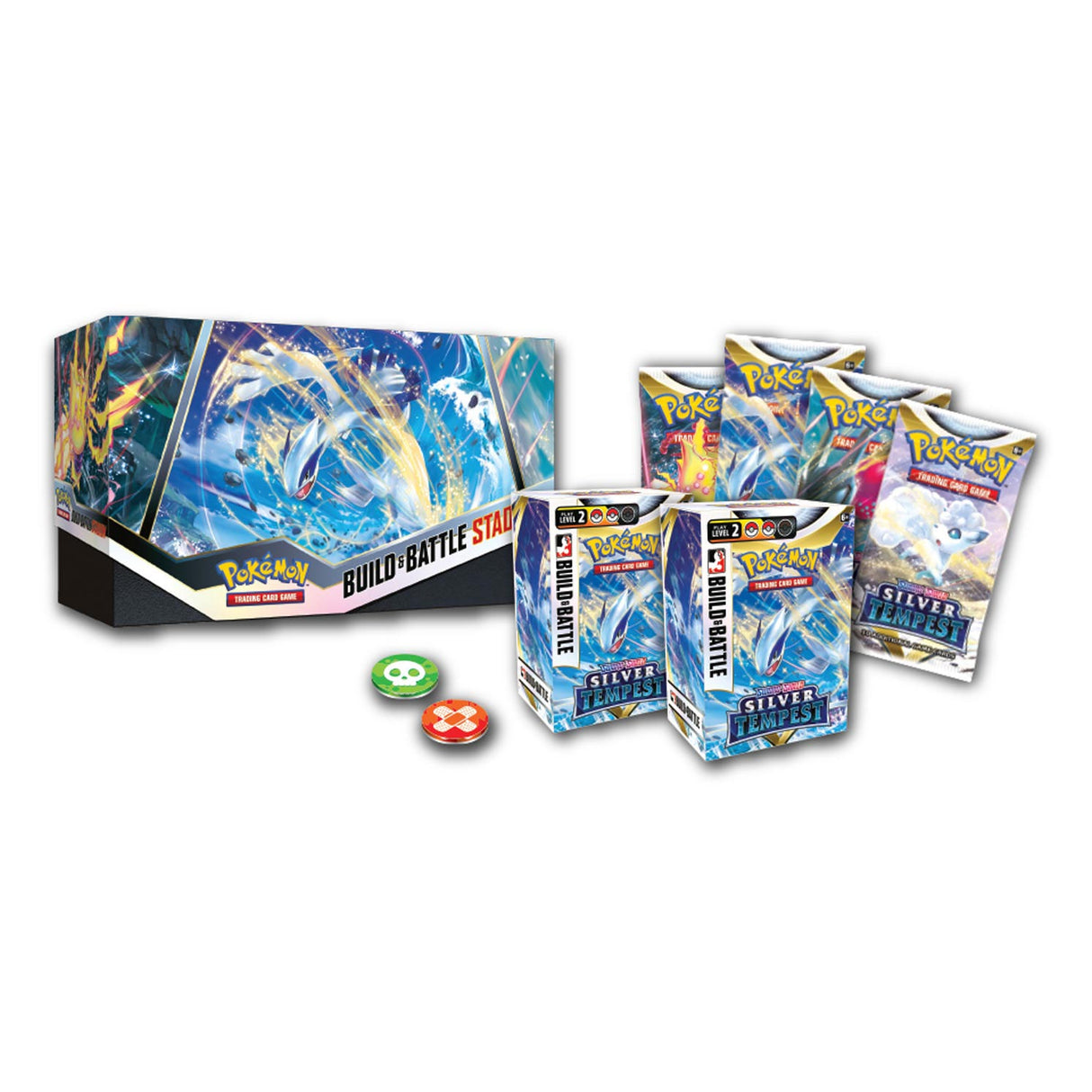 Asmodee Pokemon TCG S S SIRVER TEMPEST OIRUPER Build Battle Battle Battle Stadion