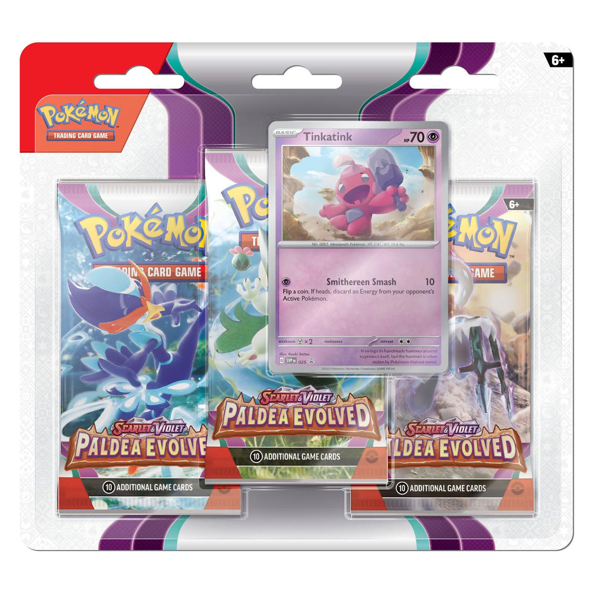 Asmodee Pokemon TCG Scarlet Paldea Evoluved Booster TinKatink